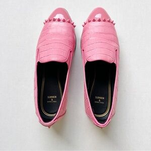COLE HAAN x Rodarte Grand Ambition Slip-on Pink Stud Loafers colab Shoes goth